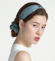 Bandeau en Soie de Mûrier Classique 19 Momme avec Logo Personnalisé, Accessoire Cheveux Femme