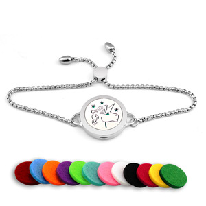 Women's Adjustable Healing Bracelet Stainless Steel Aroma Tree of Life Perfume Aromatherapy Essential Oil Diffuser Bracelet - Product Image 5