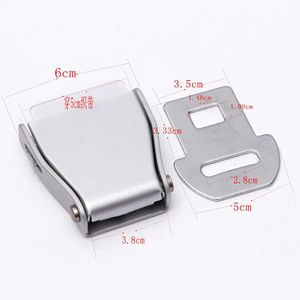 Aluminum Alloy Aircraft Buckle <b>Seat</b> <b>Belt</b> Accessory Silver White <b>Replacement</b> Repair Part For Aviation Yacht Amusement Equipment - Product Image 3