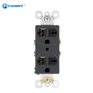 Venta caliente 125V 20 Amp American Standard CR20 Receptáculos Salidas dúplex blancas de alta calidad con 2 enchufes eléctricos - Product Image 5