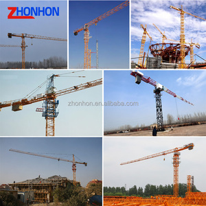 Grue à tour à plateforme plate, grue sans toit, série QTZ, grue de construction électrique pour projets de bâtiments de grande hauteur, érection rapide - Product Image 3