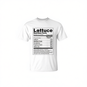 T-shirt avec les informations nutritionnelles sur la laitue, pour Thanksgiving et Noël - Product Image 2