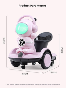 Voiture à pédales en plastique pour enfants, très populaire, rotation à 360 degrés, avec grande batterie, télécommande, jeux à monnayeur, idée cadeau - Product Image 2