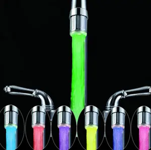 Factory wholesale LED luminous faucet temperature control / colorful faucet lamp