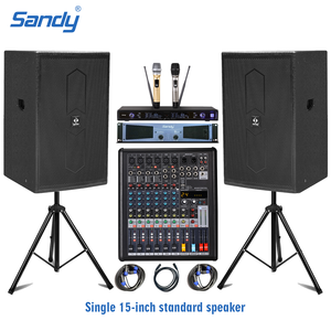 Haut-parleurs passifs et actifs Sandy Audio 15 pouces, haut-parleur professionnel pour home cinéma, pour <span class=keywords><strong>YouTube</strong></span>, diffusion en direct, vlog, TikTok - Product Image 1
