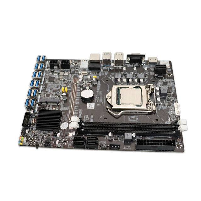New Intel B75 12USB Support 12 Graphics Card LGA1155 DDR4 Single Channel Motherboard with Integrated Graphics