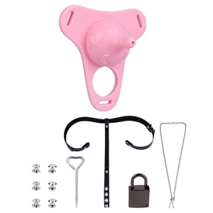 Sissy Creative Chastity Cage Silicone Male Cage Penis Bondage Strap-on Chastity Device Gay Fetish Training Male <b>Toys</b> Wholesale - Product Image 5