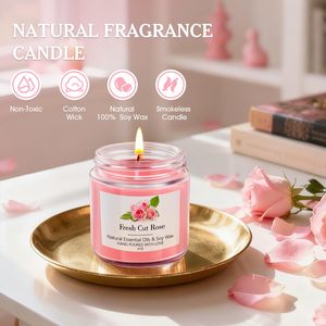 Ensemble cadeau <span class=keywords><strong>de</strong></span> bougies parfumées classiques à la cire <span class=keywords><strong>de</strong></span> soja naturelle, parfum <span class=keywords><strong>de</strong></span> fleurs, colorées, sans fumée, parfumées, aromathérapie - Product Image 4
