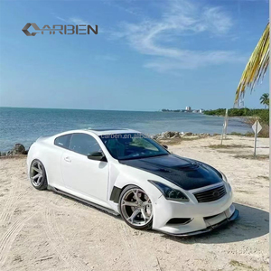 インフィニティG37クーペポーラスエンジンフード用の新設計のカーボンファイバーフロントフードが新しい状態にアップグレード - Product Image 2