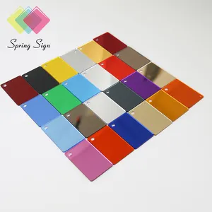 Spring Sign unbreakable 3mm PMMA mirror sheets gold acrylic sheet laser cutting
