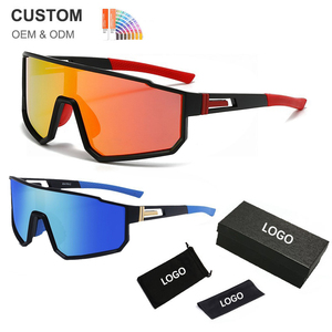 Lunettes de soleil de sport polarisées surdimensionnées <span class=keywords><strong>pour</strong></span> hommes et femmes, idéales <span class=keywords><strong>pour</strong></span> le baseball, la course, le cyclisme et le golf – Vente en gros personnalisée - Product Image 2
