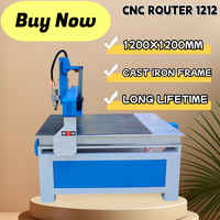 Prix usine 1200*1200mm haute précision métal travail 3d CNC fraiseuse 3 axes bois pierre aluminium sculpture CNC routeur prix