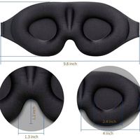 Máscara de Ojos para Dormir de Espuma Viscoelástica 3D con Logotipo y Color Personalizados al por Mayor, Impresión en Serigrafía para Regalos Corporativos Promocionales