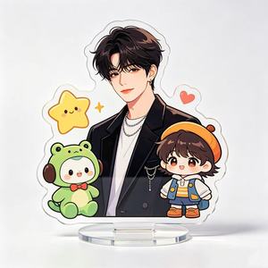 สแตนดี้อะคริลิค Kpop แบบ DIY พิมพ์ลายโฮโลแกรมสีรุ้ง  แบบด้านใส  ตัดตามแบบ  ขั้นต่ำน้อย  รับผลิตตามสั่ง ขายส่ง - Product Image 1