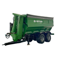Engraisseur hydraulique haut de gamme avec pompe et boîte de vitesses – Chariot d'engrais et chariot à céréales tractés par tracteur pour la logistique de la récolte
