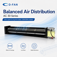 Ventilateur tangentiel en alliage d'aluminium 120V 220V, ventilateur à flux croisé, impeller à pales AC, ventilateur à flux croisé 12V 24V