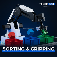 TEPKOBOT Magician, Brazo Robótico de Escritorio de 4 Ejes para Educación STEAM, Impresión 3D, Grabado Láser, Dibujo, Python, ROS SDK