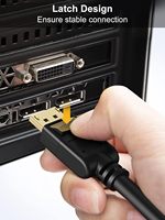Câble Active DP vers HDMI CableCreation, adaptateur DP 1.2 vers HDMI 4K30Hz prenant en charge la technologie Eyefinity multi-écrans pour moniteur PC