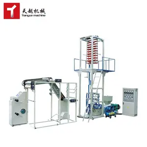 TIANYUE Double Screw Pla Biodegradable 3layers Aba Big Plastic LDPE HDPE PVC PP PE Film Extruder Pe Film Blowing Machine