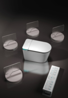 WC Japonais Intelligent Tout-en-un Électrique avec Chasse Automatique à Capteur, Commode Automatique Bidet Smart Toilette