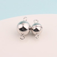 Nouveautés : fermoirs magnétiques en argent sterling S925, tendance, pour la création de bijoux DIY, trouvailles et composants
