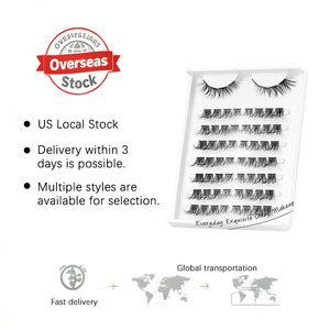 Extensions de cils individuels en grappes volumineuses, effet naturel, marque privée, vente en gros - Product Image 6