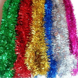 2 Meter Plastic Kleur Slingers Muur Kerst Tinsel Boom Surround Lint Kerst Garland Decoratie Bruiloft Feestartikelen - Product Image 2