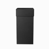 Boîtes rigides personnalisées de luxe en papier d'art, faites à la main, de taille sur mesure, pour cadeaux artistiques uniques, avec gaufrage et pelliculage mat, pour bougies.