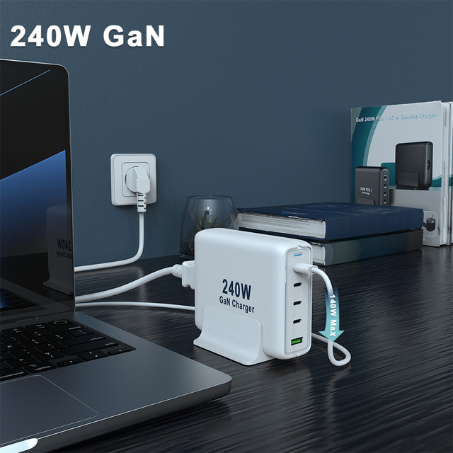 Wall Chargers Port Multi Original Usb Type Fast C Pro 240W GaN Charger for iPhone 15 Apple Samsung