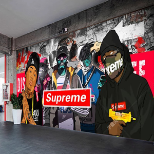 Vẽ Tay đường phố hình nền graffiti hợp thời trang phòng tập thể dục bức tranh tường bao gồm hip-hop Dance Studio nền cá nhân hip-hop - Product Image 4