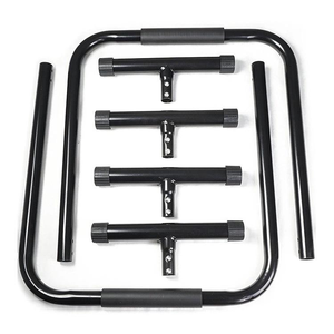 Barres parallèles réglables 4 vitesses à haute capacité de charge pour calisthénie, stand-up, pompes et barres doubles pour musculation à domicile - Product Image 5