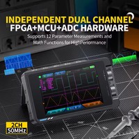 FNIRSI DS215H Electronic Repair Tool 2 Channel 50MHz Bandwidth Portable Oscilloscope Signal Generator Wide Voltage Protection