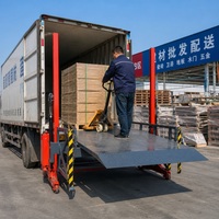 Plateforme élévatrice hydraulique électrique pour déchargement de conteneurs, transfert rapide de marchandises pour la logistique des supermarchés