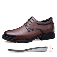 Nouvelles Chaussures Habillées Oxford pour Hommes en Cuir Véritable, Design Authentique, Rehaussantes