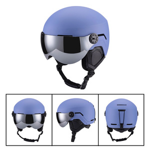 CE EN1077 OEM In Mold <span class=keywords><strong>Casco</strong></span> de protección para la cabeza de invierno Esquí Snowboard <span class=keywords><strong>Casco</strong></span> para adultos con gafas - Product Image 4