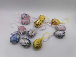 Hängendes 4cm Osterei mit Muster, 12 Stück in einer Box - Product Image 6