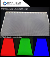 Plaque diffuseur LED en acrylique LGP pour TV IPS, surface laser transparente, Samsung 43NU 43RU, plaque guide-lumière OEM, marque pour usage domestique et extérieur