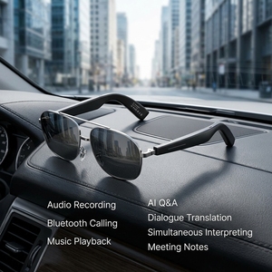 Detachable Temples Sunglasses Waterproof Touch BT Wireless Smart Glasses Anti Blue Light Music Stereo <b>Speaker</b> Smart Glasses - Product Image 1