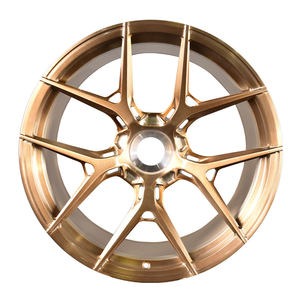 Jantes de voiture de tourisme forgées légères 20 21 pouces bronze brossé à blocage central pour <span class=keywords><strong>Porsche</strong></span> 991 911 Turbo S - Vente flash - Product Image 1