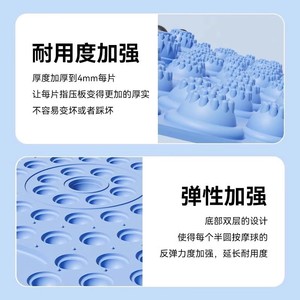 Alfombrilla de acupresión para masaje de pies, 38x55cm, material TPR, para adultos y niños, masaje de pies y piernas - Product Image 2