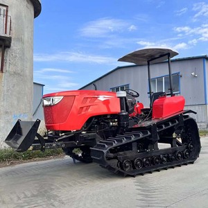 Minirrotocultor de orugas Zhongmei 25-120 con motor Quanchai y potencia hidráulica para zanjado, desmalezado y movimiento de tierras - Product Image 1