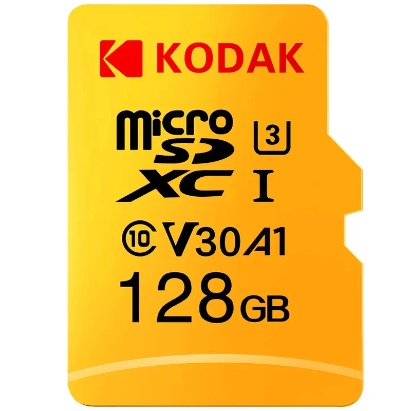 Kodak การ์ด SD U3คลาส10ราคาถูก128 GB 256GB SDXC Class 10 V30แฟลชเมมโมรี่การ์ดเกม TF
