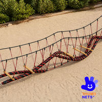 Pont d'équilibre en corde de polyester TN092 pour aire de jeux d'aventure en plein air