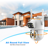 Kamera Keamanan PTZ 3MP Harga Pabrik Lensa Ganda CCTV Deteksi Gerak Manusia Keamanan Rumah Kamera WIFI Nirkabel Luar Ruangan OEM