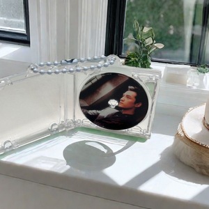 NFC nhạc min Album tùy chỉnh Acrylic <span class=keywords><strong>CD</strong></span> trường hợp Keychain - Product Image 3
