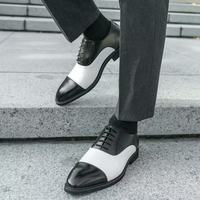 Nouvel Arrivage AMPLE – Chaussures Richelieu d'été pour Homme, Bout Pointu, Respirantes, Imperméables, en Cuir PU, Fermeture à Lacets, Légères