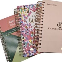 Cahier de notes en papier à spirale A5 à couverture personnalisée avec impression 2024 Agenda Journal Agenda Quotidien Hebdomadaire Mensuel Organisateur Planificateur Cahier