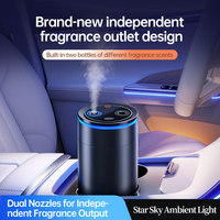 Purificateur d'air moderne pour voiture avec logo personnalisé, double parfum, atmosphère ciel étoilé, PP, 2x30ml, vaporisateur de parfum indépendant, longue durée