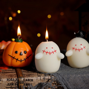 Venta al por mayor lindo fantasma de calabaza en forma de velas perfumadas creativas novedad FIESTA DE Halloween regalo decoración del hogar velas perfumadas hechas a mano - Product Image 5