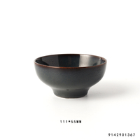 TESSWANG Vente en gros d'ensembles d'assiettes et de bols chinois, ensemble de vaisselle en céramique, ensemble de vaisselle en porcelaine noire pour restaurant occidental